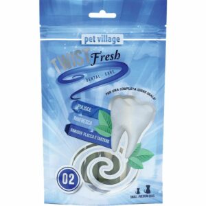 Twist Fresh -02 Dual Dental Twist   Small Medium Dog - 100 gr