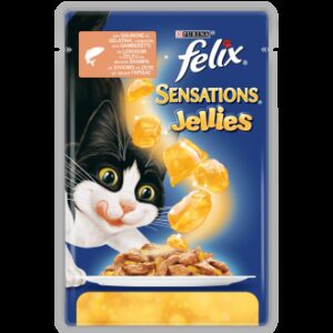 FELIX SENSATIONS Jelly con Salmone e Gamberetti -  100 gr