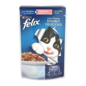 Felix Le GHIOTTONERIE  Doubly Delicious con Sardine e Salmone - 100 gr
