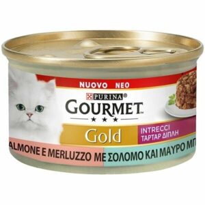 GOURMET Gold Intrecci di Gusto Salmone e Merluzzo - 85 gr