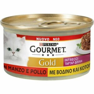 GOURMET Gold Intrecci di Gusto Manzo e Pollo - 85 gr