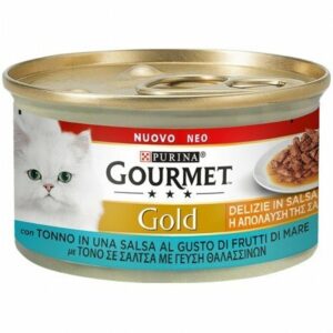 GOURMET Gold Delizie in Salsa gusto Tonno con Salsa ai Frutti di Mare - 85 gr
