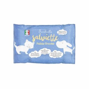 Ferribiella 20 Salviettine Orecchie per Cani e Gatti