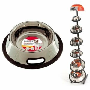 Camon - Ciotola in Acciaio Antirovesciamento - 11 cm 0,21  lt