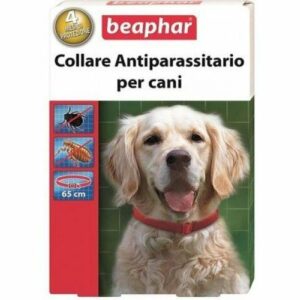 Beaphar Collare Antiparassitario per Cani 65 cm. Colore Rosso