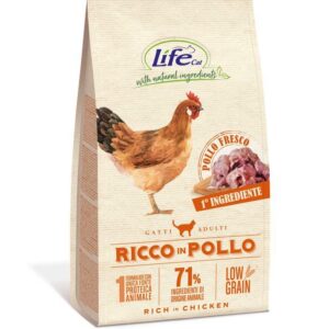 Life Cat With Natural Ingredients ADULT Ricco in Pollo - 400 gr