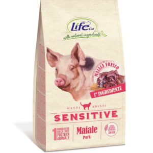 Life Cat With Natural Ingredients ADULT Sensitive con Maiale - 400 gr