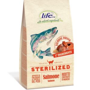 Life Cat With Natural Ingredients ADULT Sterilised con Salmone - 1,5 kg