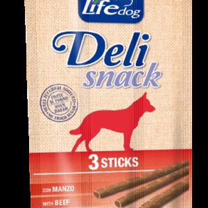Life dog Deli Snack Gusto Manzo - 3 Sticks