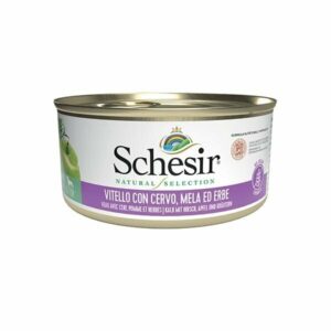 Schesir - Natural Selection Adult  Small & Toy Vitello con Cervo, Mela ed Erbe      - 95 gr