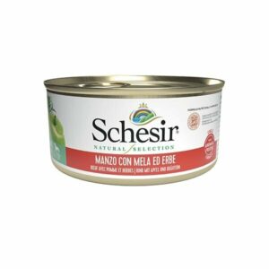 Schesir - Natural Selection Adult  Small & Toy Manzo con Mela ed Erbe - 95 gr