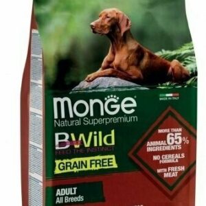 Monge Bwild - Grain Free – Agnello con Patate e Piselli – All Breeds Adult kg 12