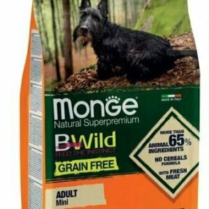 Monge Bwild - Grain Free –Anatra con Patate – Mini Adult 2,5 kg -