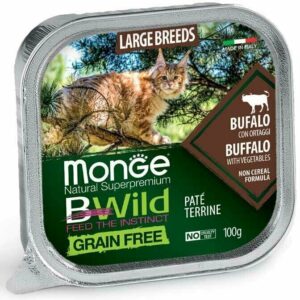Monge Bwild - Paté terrine Bufalo con Ortaggi - Large Breed All Life Stage 100 gr