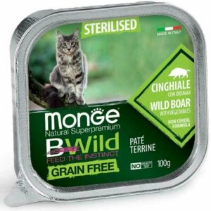 Monge Bwild - Paté terrine Cinghiale con Ortaggi - Sterilised 100 gr