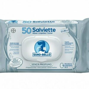 Bayer Salviette Detergenti Sano e Bello - Profumazione Senza Profumo - 50 pezzi