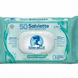 Bayer Salviette Detergenti Sano e Bello - Profumazione Muschio Bianco - 50 pezzi