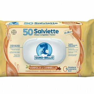 Bayer Salviette Detergenti Sano e Bello - Profumazione Vaniglia & Cannella - 50 pezzi