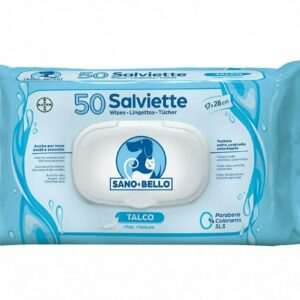 Bayer Salviette Detergenti Sano e Bello - Profumazione Talco - 50 pezzi