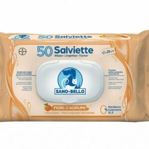 Bayer Salviette Detergenti Sano e Bello - Profumazione  Fiori d' Agrumi - 50 pezzi