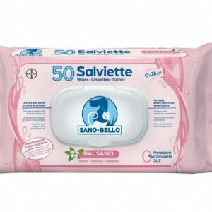 Bayer Salviette Detergenti Sano e Bello - Profumazione Balsamo - 50 pezzi