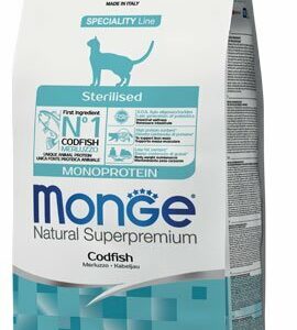 Monge Cat Sterilised  Monoproteico Merluzzo - 1,5 Kg