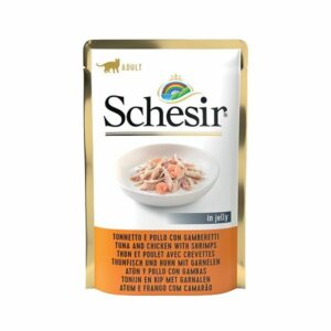 Schesir Bustina 85 gr - Tonnetto  e Pollo con Gamberetti