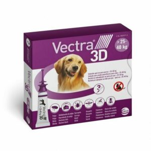 Ceva Salute Animale - Vectra 3D Soluzione spot-on per cani da 25 - 40 KG (3 pipette)