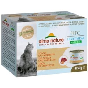 Almo Nature - HFC Natural Light Meal Tonno e Gamberetti Multipack - 4 x 50 gr