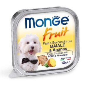 Monge - Fruit Paté e Bocconcini con Maiale e Ananas - 100 gr