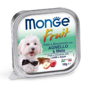 Monge - Fruit Paté e Bocconcini con Agnello e Mela - 100 gr