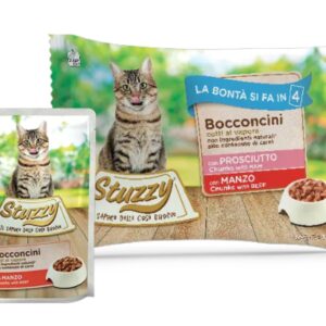 Stuzzy Cat Prosciutto con Manzo - Multipack 4x85 gr