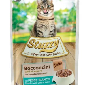 Stuzzy Cat con  Pesce Bianco - 85 gr