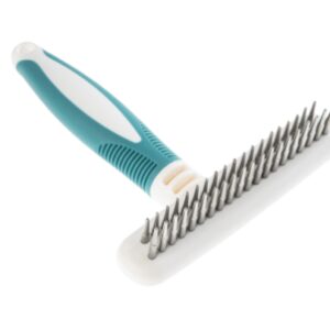 Gim Dog  Rastrello Districante Con Doppia Fila Denti Larghi e Conici