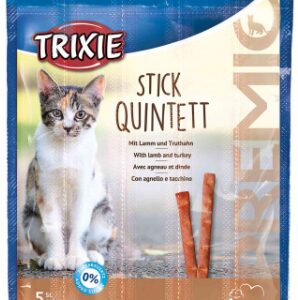 Trixie PREMIO Stick Quintett - Gusto Agnello e Tacchino - 5 x 25 gr