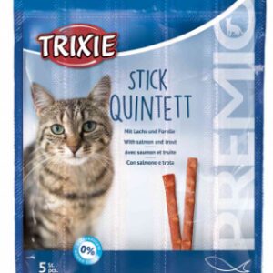 Trixie PREMIO Stick Quintett - Gusto Salmone e Trota - 5 x 25 gr