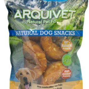 Arquivet  Anelli Gommosi con Pollo per Cani - 200 gr