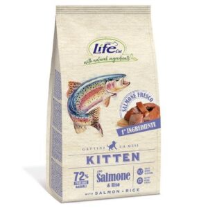 Life Cat Kitten con Salmone e Riso - 400 gr
