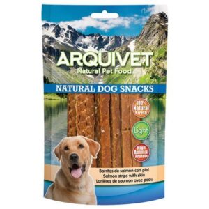 Arquivet   Bastoncini di Salmone con Pelle per Cani - 100 gr