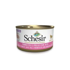 Schesir - Tonnetto con Filetto di Pollo e Riso al Naturale in Acqua di Cottura - 85 gr