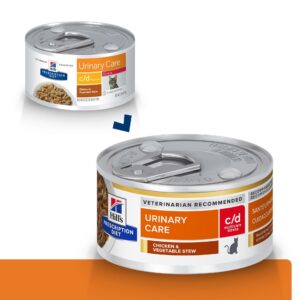 Hill's Prescription Diet Feline c/d Stress Spezzatino per Gatti al Pollo e Verdure 82 gr