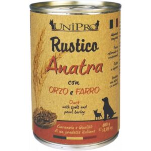 Unipro - Rustico  Anatra con Orzo e  Farro - 400 gr