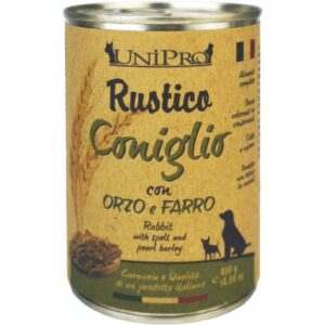 Unipro - Rustico al Coniglio con Orzo e  Farro - 400 gr