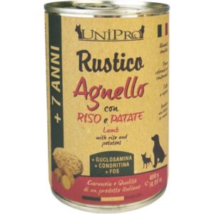 Unipro - Rustico + 7 ANNI  Agnello con Riso e Patate - 400 gr