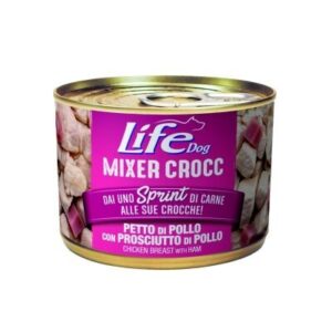 Life Dog Mixer Crocc  Petto di Pollo con Prosciutto di Pollo - 150 gr