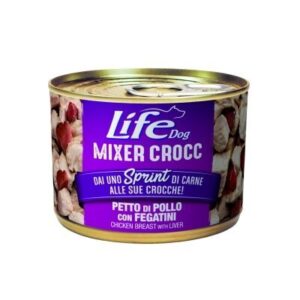 Life Dog Mixer Crocc  Petto di Pollo con Fegatini - 150 gr