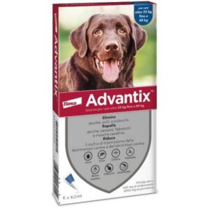 Bayer -  Advantix Spot-on per cani dai  25 kg  ai 40 kg - Unità di vendita: 1  confezione - 6 pipette da 4,0 ml
