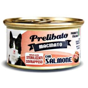 Unipro - Prelibato Macinato Sterilizzato o in Sovrappeso  con Salmone - 85 gr