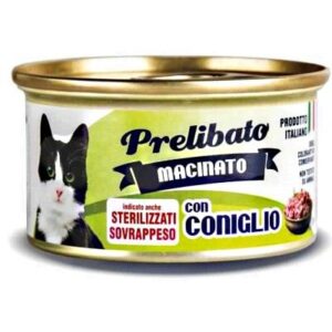 Unipro - Prelibato Macinato Sterilizzato e in Sovrappeso con Coniglio - 85 gr