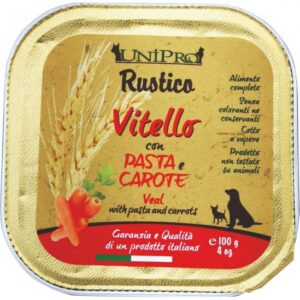 Unipro - Rustico Vitello , Pasta e Carote - 100 gr
